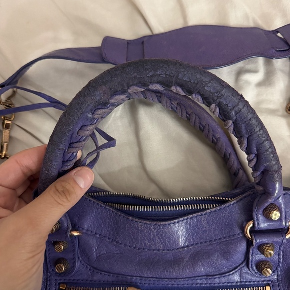 Balenciaga city bag Giant First 240577 purple mini - Picture 5 of 6